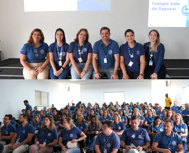 Reuni�o da equipe do Col�gio Anglo comemora resultados e trata de metas para 2026